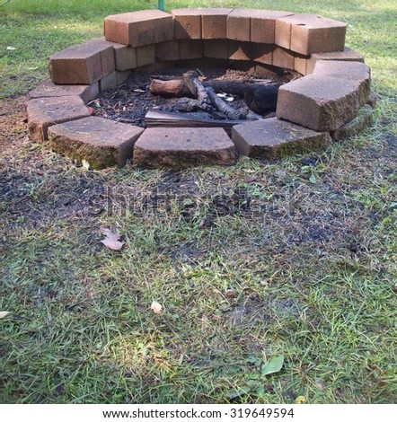 Campfire Ring Royalty-Free Stock Photo #319649594