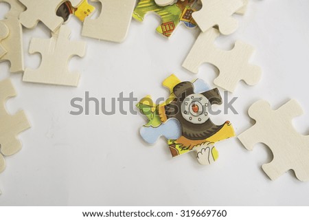 abstract background jigsaw part decision teamwork 