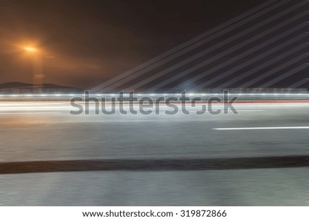 Night cable-stayed bridge

