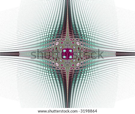 nice blue and purple crossed fractal background