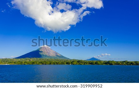 Island Ometepe with vulcano in Nicaragua