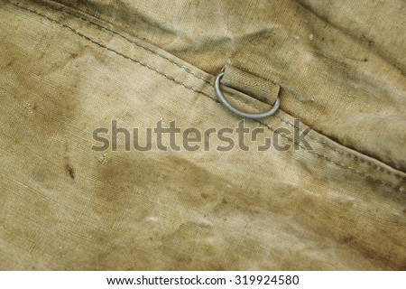 Weathered Faded Military Army Style Camouflage Backpack Or Bag Or Uniform Background Texture Closeup