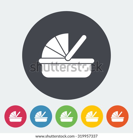 Cradle icon. Flat vector related icon for web and mobile applications. It can be used as - logo, pictogram, icon, infographic element. Vector Illustration. 