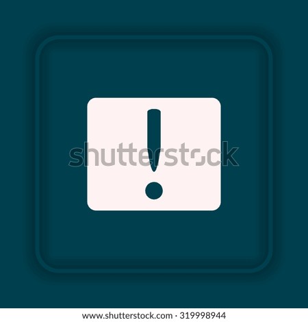 Frame warnings, important information security. icon. vector design