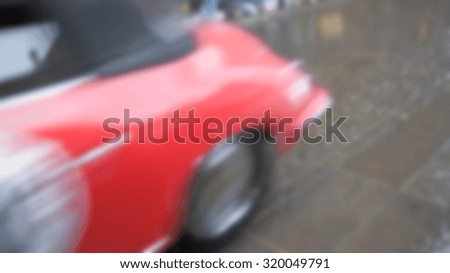 Vintage cars parade background, intentionally blurred post production.