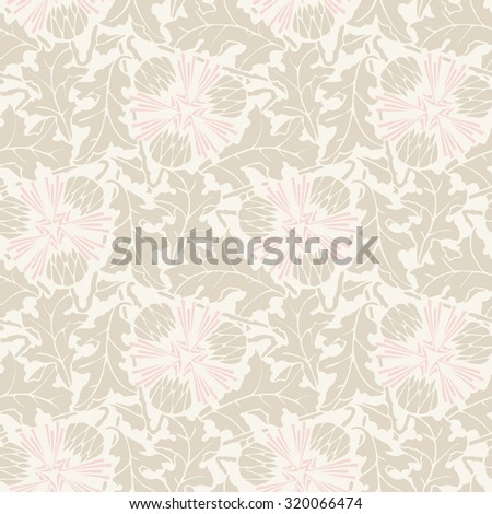 Vector Floral vintage rustic seamless pattern. Background can be used for wallpaper, fills, web page, surface textures.