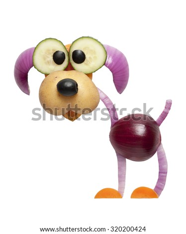 Funny onion dog