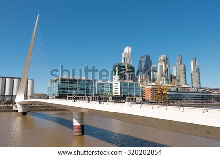 Puerto Madero modern and historic part of the town of Buenos Aires Argentina Royalty-Free Stock Photo #320202854