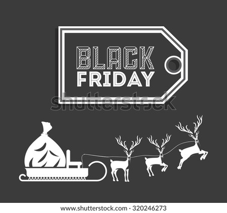 Black Friday concept with  sales icons design, vector illustration eps 10