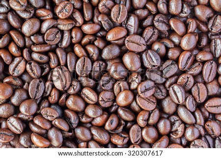 Roasted coffee,background coffee