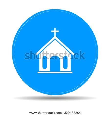 church icon. Flat design style eps 10