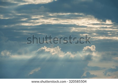 Amazing lighting clouds