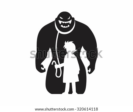 monster ogre pet silhouette cartoon character 9