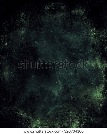 Dark Green Grunge Background 