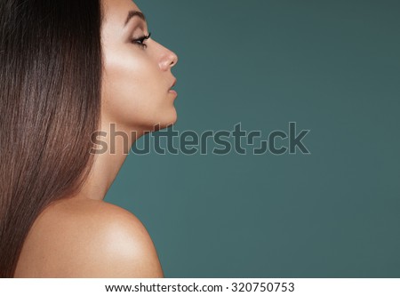 beauty woman's profile