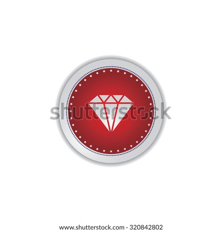 diamond round icon button