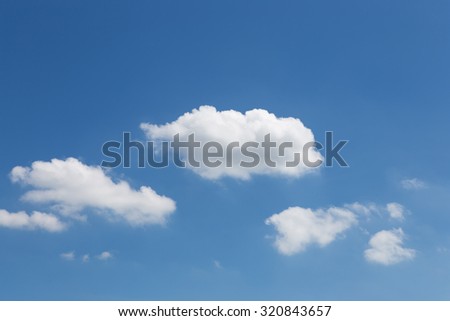 Blue sky with cloud , natural position design