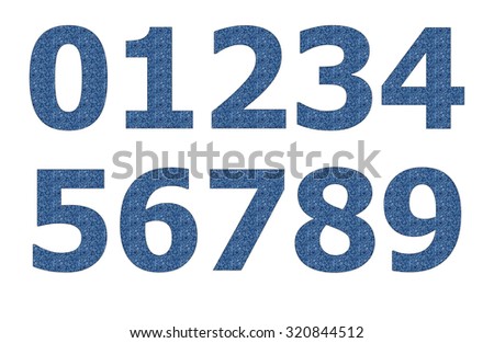 Jean pattern on number
