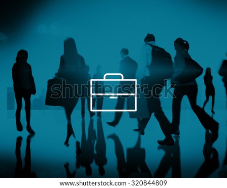 Briefcase Luggage Bag Business Working Concept