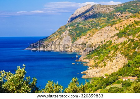 The coast of Monte Argentario, Tuscany