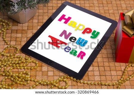 Nappy new year tablet display