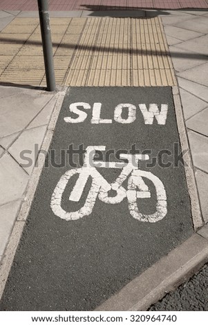 Cycle Lane in Urban Setting