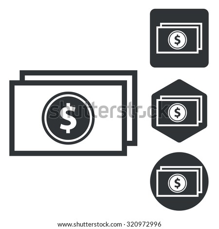 Dollar banknote set