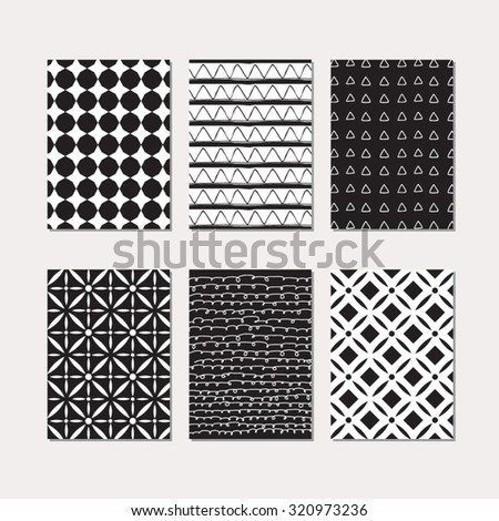 Set of creative cards with texture background design. Vector design templates for greeting cards, gift cards, journal cards, scrapbook cards,, patterns, art decoration etc.