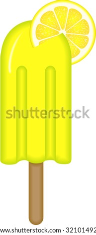 Lemon Ice Cream Stick