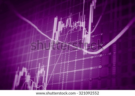 Financial background.Stock market graph and bar chart price display. Data on live computer screen. Display of quotes pricing graph visualization. Abstract financial background trade colorful 