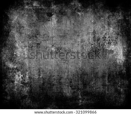 Dark Grunge Scratched Texture Background With Frame