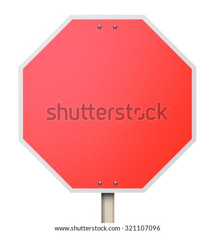 A red octogon shapped sign symbolizing the need to stop, halt or end