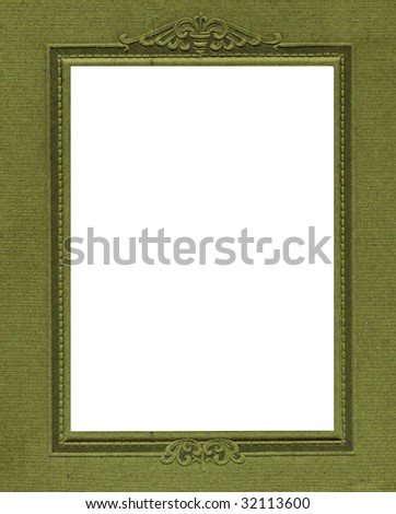 Vintage photo frame, green