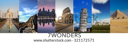 7 Wonders of the World: Royalty-Free Stock Photo #321172571