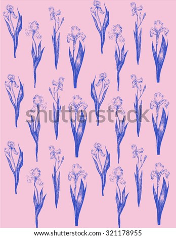 Tulip pattern Royalty-Free Stock Photo #321178955