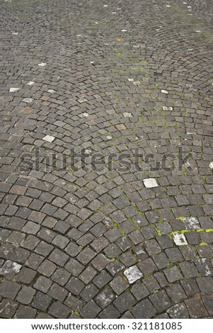 pattern of a brick ground.