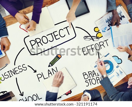 Project Brainstorm Plan Effort Mission Teamwork Concept