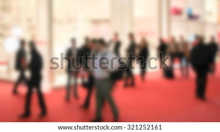 People crowd, generic background. Intentionally blurred post production.