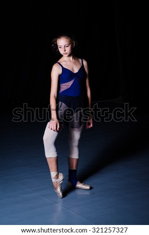 ballet dancer alone performing 