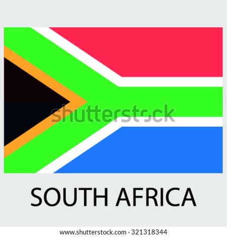 Flag of the country South Africa