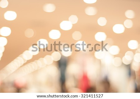 Bokeh blurred background shopping mall 