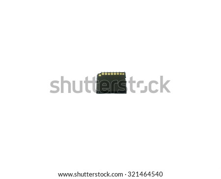 SD card on a White background