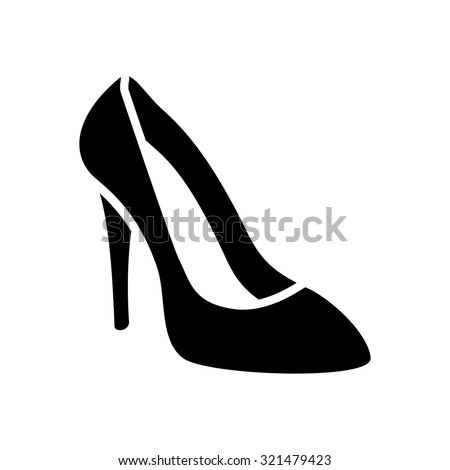 high heel shoes icon Royalty-Free Stock Photo #321479423