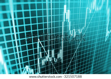 Stock exchange graph screen economic analyzing earnings economy information screen report market chart currency banking monitor company success concept balance computer analysis abstract background 