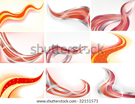 Vector collection abstract background; clip-art