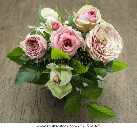 Bouquet of fresh roses