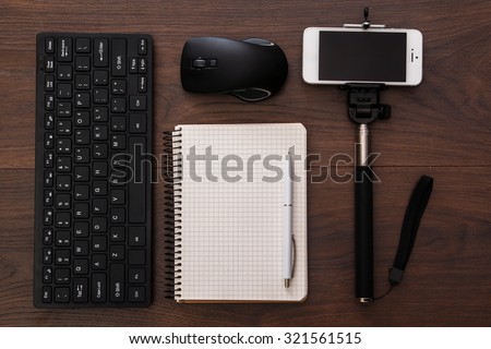 Different objects for blogging on a workplace