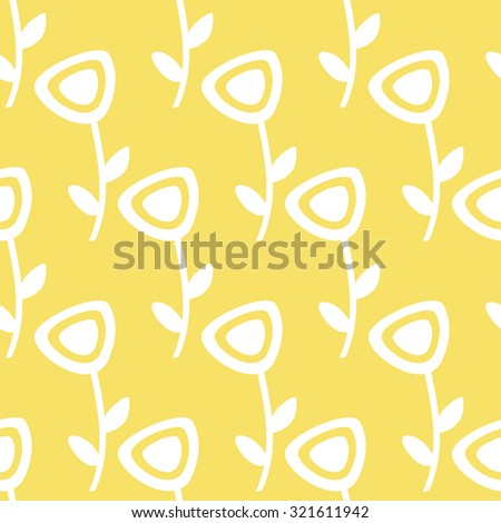 Vector seamless flower pattern. Floral background for the print, clothes, paper, cards, textile, packing, invitations, wallpaper.