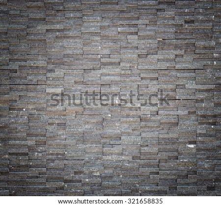 Pattern black granite stone wall texture and background