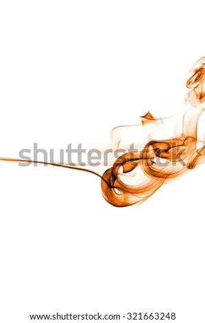 movement of orange smoke 